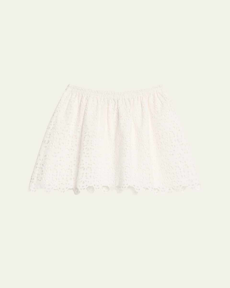 The Deco Eyelet Mini Skirt